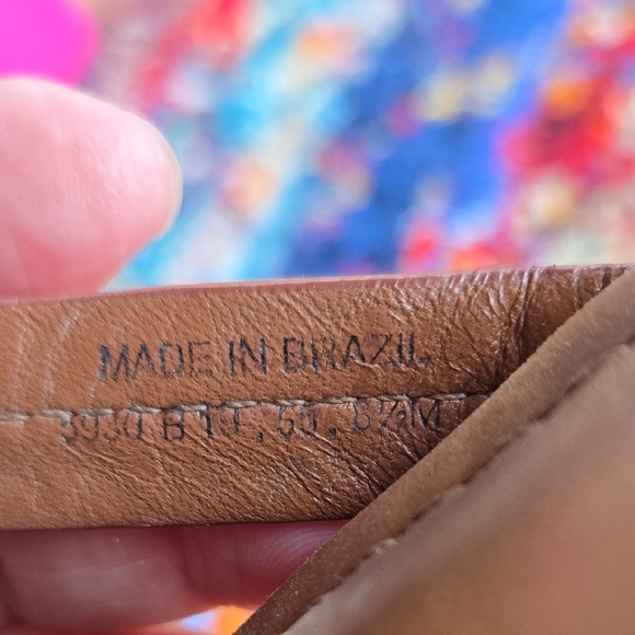 Tory Burch Cognac Brown Leather Miller Medallion Slip-on Flip Flop Sandal - Picture 14 of 17